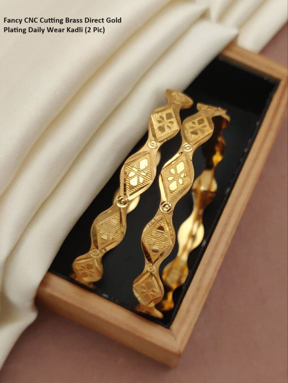 Daily Wear Brass Gold Plating Kadli 
